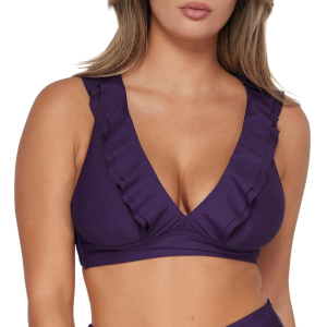 Women's Sunsets Inc Willa Wireless Swim Bikini Top Contemporary 36D Paradise Plum