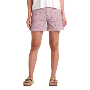 Women's Toad & Co. Coaster Cord Shorts 2 Faded Lilac Embroidery