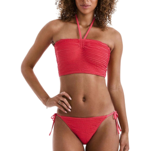 Mimi Flamingo Women's Mimi Flamingo Hayden Midkini Swim Bikini Top Contemporary 6 Baby Ruffle Hot Coral - $39.99 at SCHEELS