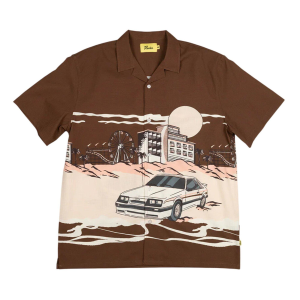 Duvin Design Co. Men's Duvin Design Co. Beach Front Stretch Button Up Shirt Medium Brown - $34.99 at SCHEELS