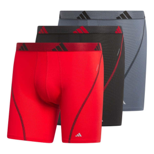 Adidas Men's adidas Performance Mesh Boxer Briefs Underwear 3 Pack Large Scarlet/Black/Onix - $29.99 at SCHEELS