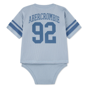 Abercrombie Baby abercrombie baby Logo Jersey Onesie 12 mo. Blue Fog - $14.99 at SCHEELS