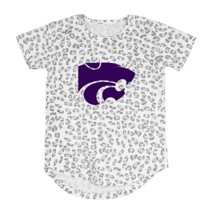 Kansas State Wildcats Wes and Willy Girls' Leo Kids' T-Shirt Large White