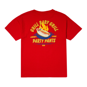 Boys' Party Pants Grill Baby Grill T-Shirt XLarge Red