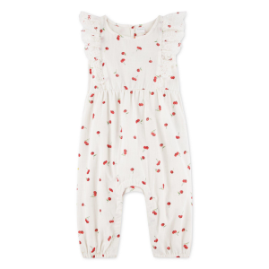 Abercrombie Baby Girls' abercrombie baby Flutter Sleeve Plaid Eyelet Jumpsuit Baby 3 mo. Jet Stream - $26.99 at SCHEELS