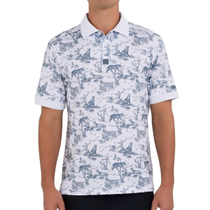 Bad Birdie Men's Bad Birdie Prowl King Polo Medium White - $47.00 at SCHEELS