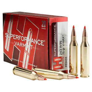 Hornady Hornady V-MAX Superformance Varmint 243 WSSM Rifle Ammunition 20 Round Box - $50.99 at SCHEELS