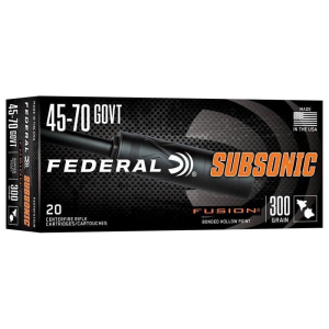 Federal Federal Subsonic 45-70 Government Rifle Ammunition 20 Round Box - $41.99 at SCHEELS
