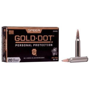 Speer Gold Dot Personal Protection 223 Remington Rifle Ammunition 20 Round Box