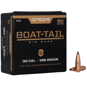 Speer Boat Tail 30 Caliber SP Rifle Bullets