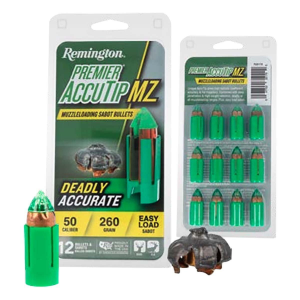 Remington Remington Premier AccuTip MZ 50 Caliber 260 Grain Sabot Slug 12 Pack Muzzleloader Bullets - $20.69 at SCHEELS