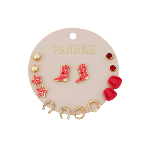Pannee Pannee Western Stud Set Earrings Gold - $17.99 at SCHEELS