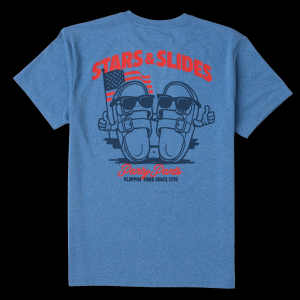 Boys' Party Pants Flippin Free Sun T-Shirt Small Blue