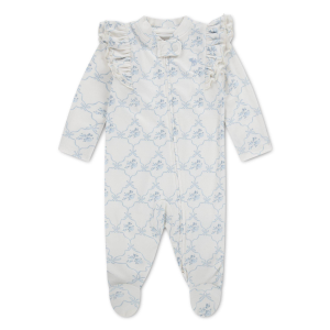 Abercrombie Baby Girls' abercrombie baby Ruffle Footie Pajamas Baby 3 mo. Jet Storm Ribbon - $22.99 at SCHEELS
