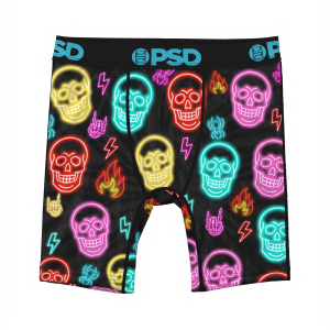 Psd Boys' PSD Neon Skull Boxer Briefs Underwear Medium Black - $10.99 at SCHEELS