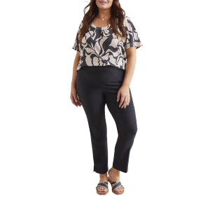 Tribal Women's Tribal Flatten It Pull On Dress Pants 20W Black Regular - $52.99 at SCHEELS