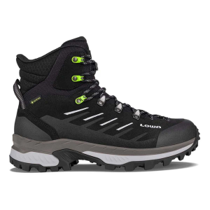 Men's Lowa Randir GTX Mid Hiking Boots Outdoor 11 Black/Grey Heather