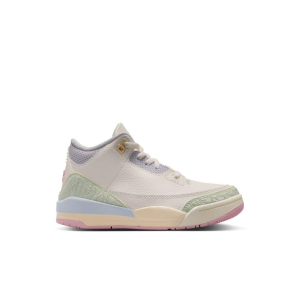 Little Kids' Air Jordan 3 Retro "Sail and Jade Aura" Sneakers