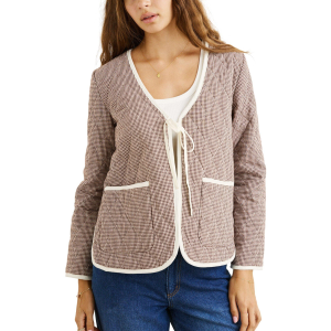 Women's Rhythm London Check Reversible Quilted Jacket