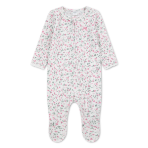 Abercrombie Baby Baby Girls' abercrombie baby Essential Icon Floral Eyelet Lace Footed Long Sleeve Coverall - $17.99 at SCHEELS
