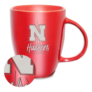 Rico Industries Nebraska Cornhuskers Laser Engraved Ceramic Lustre Mug