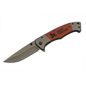 Szco Supplies SZCO Supplies SZCO Quail Forever Titanium Liner Lock Knife Pocket Knife - $15.99 at SCHEELS