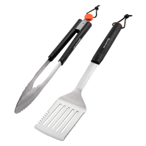 Mr. Bar-B-Q Spatula & Tongs 2 Piece Nested Tool Set