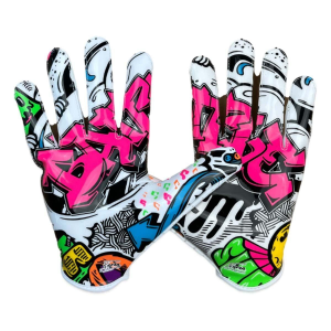 Men's Battle "Graffti" Doom Speed Receiver Football Gloves