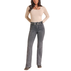 Rock & Roll Denim Women's Rock & Roll Denim Studded Bootcut Jeans - $63.99 at SCHEELS