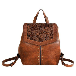 Trenditions Trenditions Justin Floral Emboss And Studs Backpack Purse - $58.99 at SCHEELS