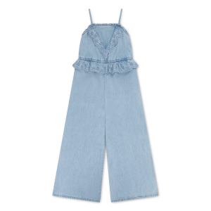 Girls' abercrombie kids Peplum Denim Jumpsuit