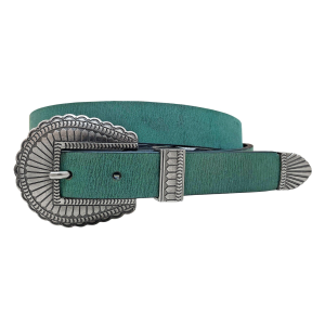 Gem Dandy Women's Gem Dandy Cowgirls Rock Distressed Leather Belt - $28.99 at SCHEELS