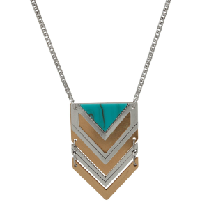The Jewelry Group Long Stone Arrow Necklace