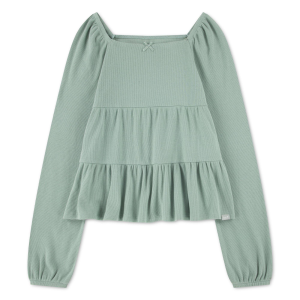 Abercrombie Kids Girls' abercrombie kids Tiered Long Sleeve Square Neck Shirt - $26.99 at SCHEELS