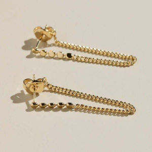 Nickel & Suede Beaded Drop Statement Earrings