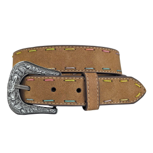Gem Dandy Girls' Gem Dandy Roper Manmade Suede Leather Belt - $25.99 at SCHEELS