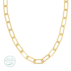 Splendid Iris Paperclip Necklace