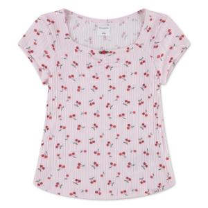 Abercrombie Kids Girls' abercrombie kids Rosette Pointelle Sweetheart T-Shirt - $18.99 at SCHEELS