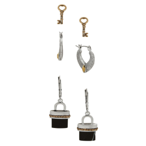 The Jewelry Group The Jewelry Group Key N Lock Trio Earrings - $18.99 at SCHEELS