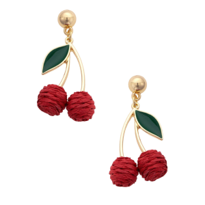 Canvas Style Canvas Style Cherrry Rafia Drop Earrings - $15.99 at SCHEELS