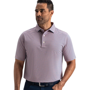 Men's FootJoy Heather Feeder Stripe Lisle Polo