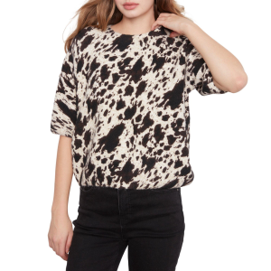 Women's Charlie B Balloon Shape Printed Pullover Sweater