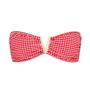 Kulani Kinis Women's Kulani Kinis V Strapless Tie Bandeau Swim Bikini Top - $51.99 at SCHEELS