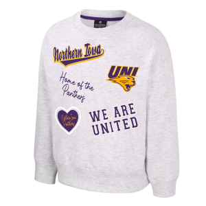 Colosseum Colosseum Kids Girls' Northern Iowa Panthers Coco Crew - $33.99 at SCHEELS