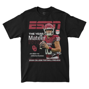Campus Ink Kids' Oklahoma Sooners John Mateer ESPN T-Shirt
