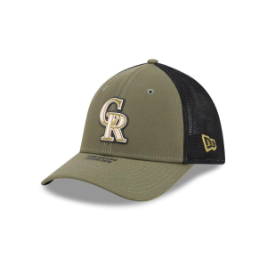 New Era Colorado Rockies 2026 Armed Forces Day 39THIRTY M-Crown Stretch Fit Fitted Hat
