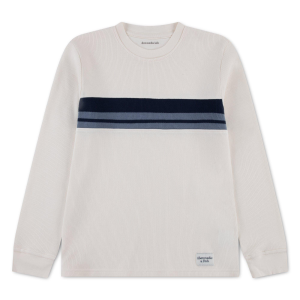 Abercrombie Kids Boys' abercrombie kids Football Stripe Ribbed Knit Long Sleeve Shirt - $26.99 at SCHEELS
