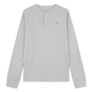Boys' abercrombie kids Waffle Knit Long Sleeve Henley