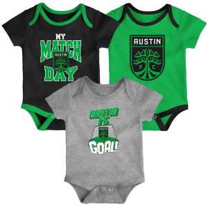 Genuine Stuff Baby Austin FC 3pk Onesie