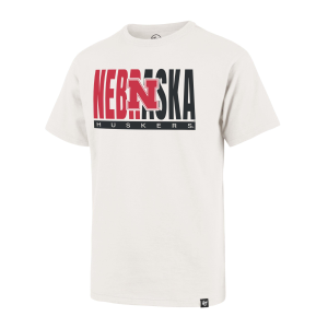 47 Brand 47 Brand Kids' Nebraska Cornhuskers Half Text T-Shirt - $23.99 at SCHEELS